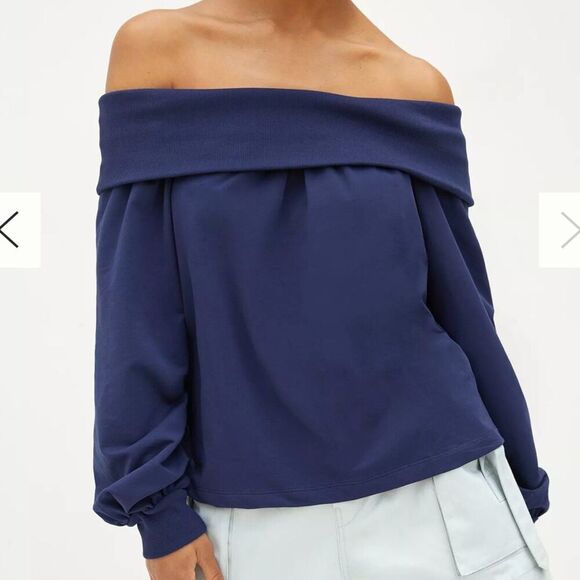 Maeve Anthropologie Off-The-Shoulder Pullover Small - Picture 1 of 8